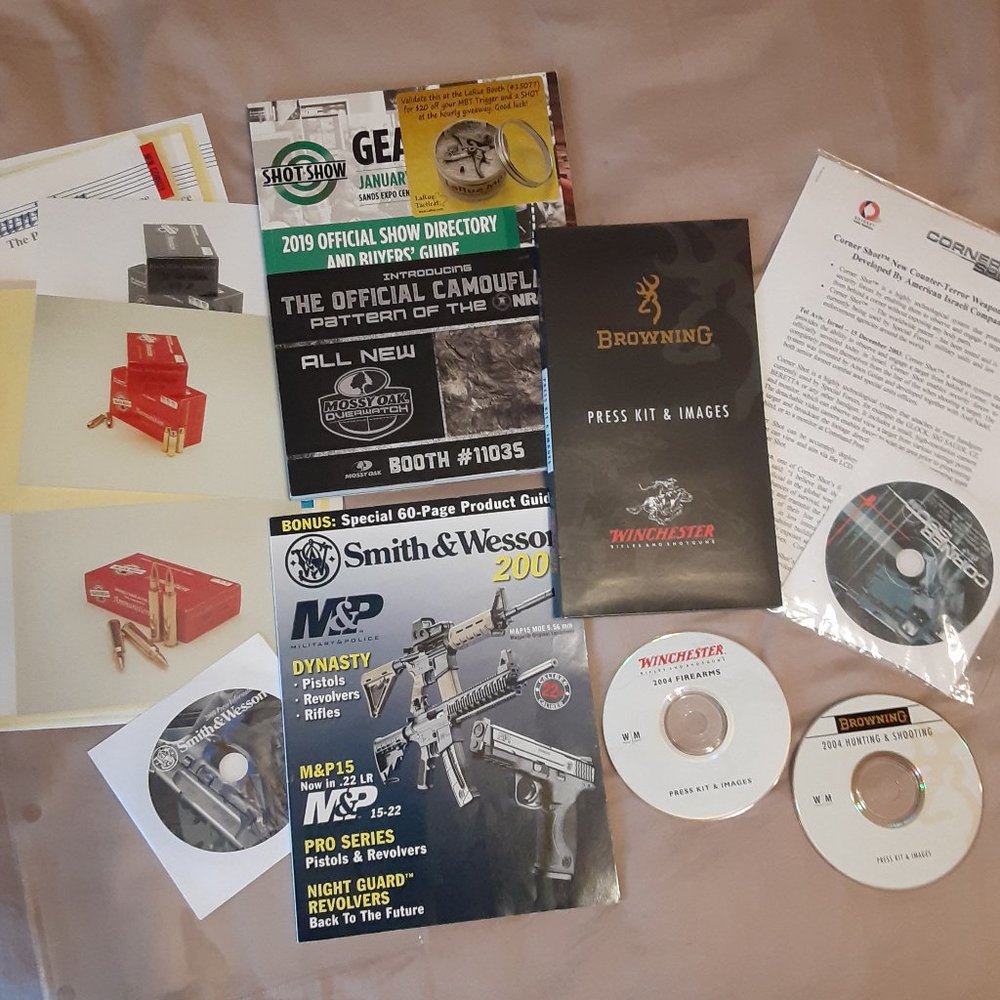 SHOT Show Book -Press Kits: Remington, Winchester, Springfield Armory, S&W M&P